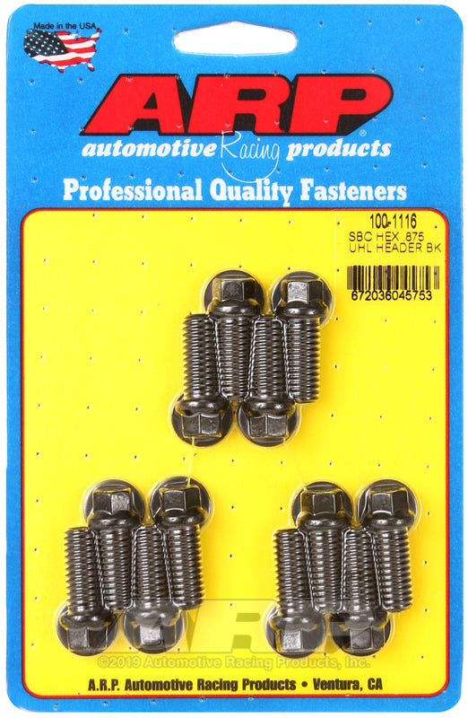 SB Chevy hex .875 UHL header bolt kit