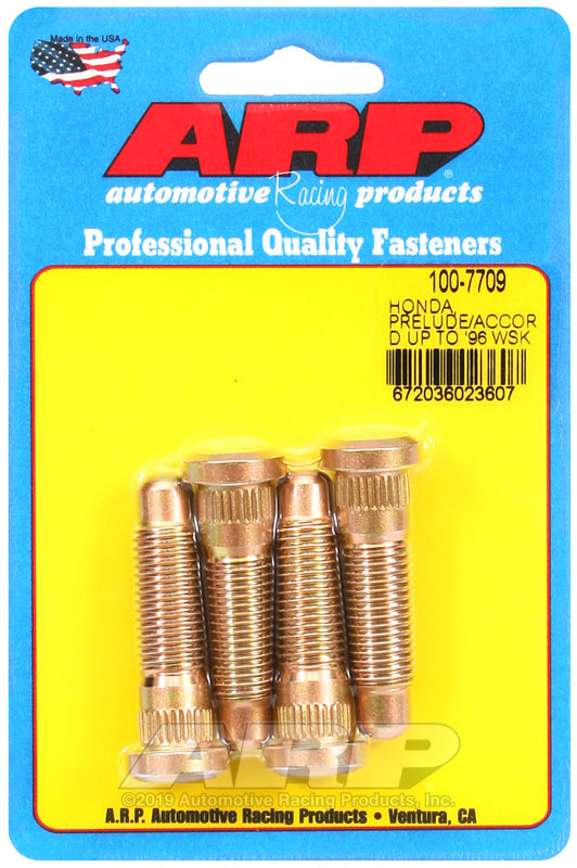 Honda '96 & earlier M12 X 1.85" wheel stud kit