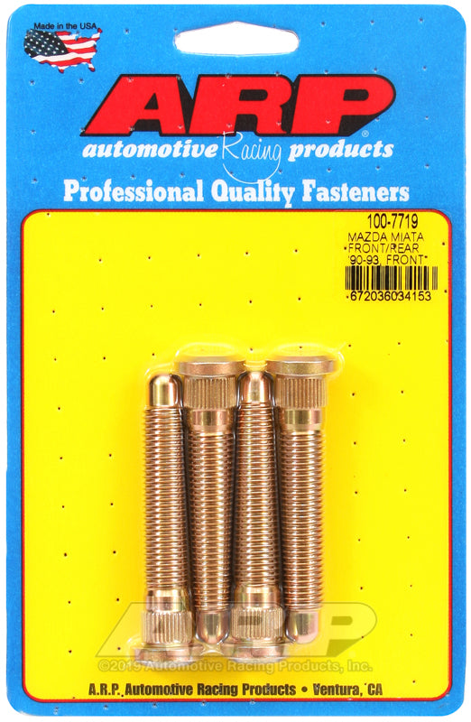 Mazda Miata front/rear '90-'93, front only '94-'05 wheel stud kit
