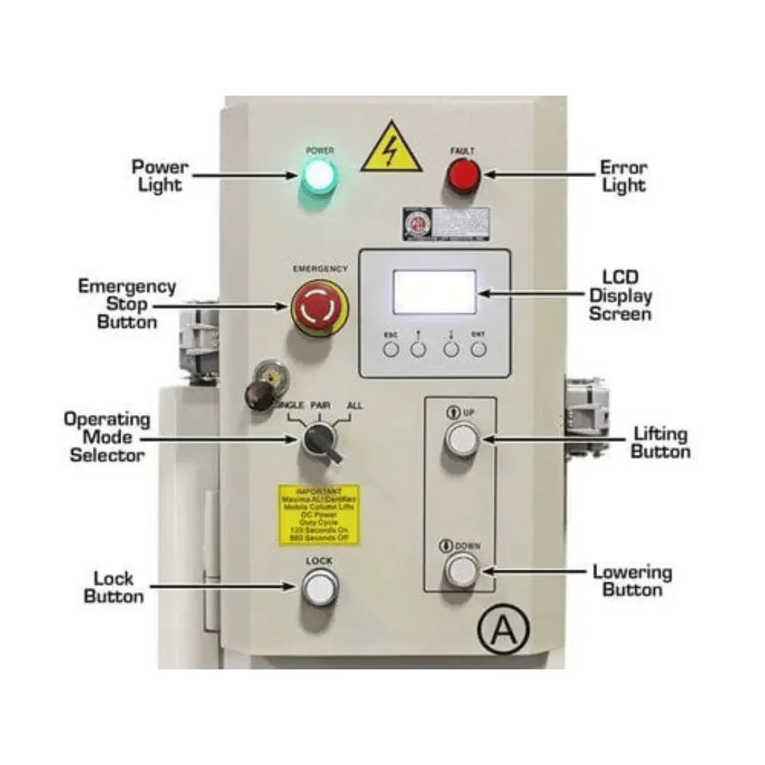 Atlas 74,000 LB. ALI Certified Battery Powered Mobile Column Lift System - Mechanic Super Store