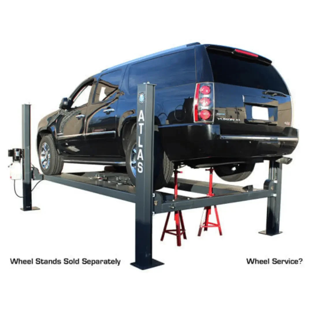 Atlas PREMIUM 408SL 4 Post Lift + RJ35 Sliding Jacks Combo Atlas