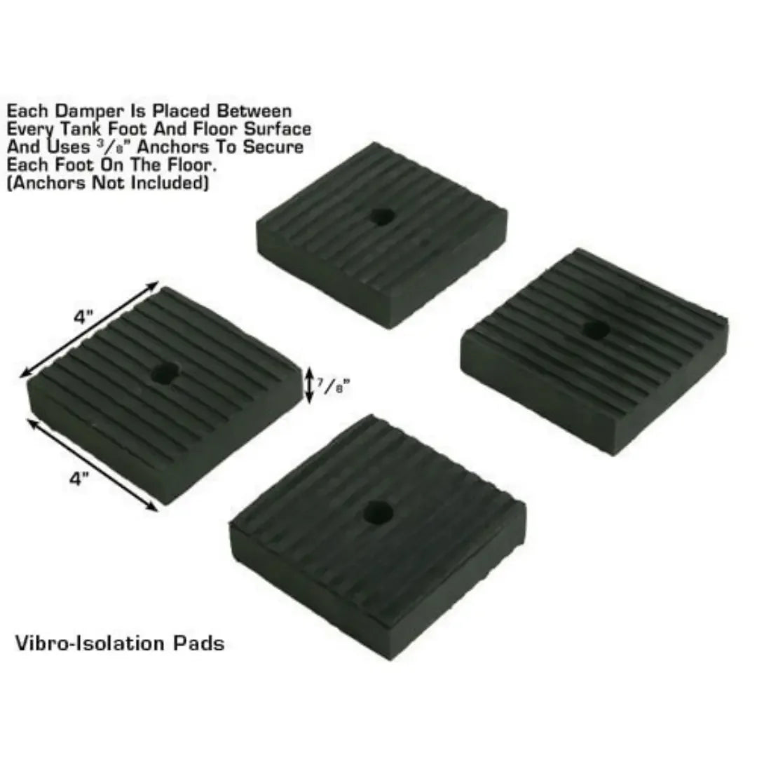 4" by 4" by 7/8" Air Compressor vibro-isolation pads