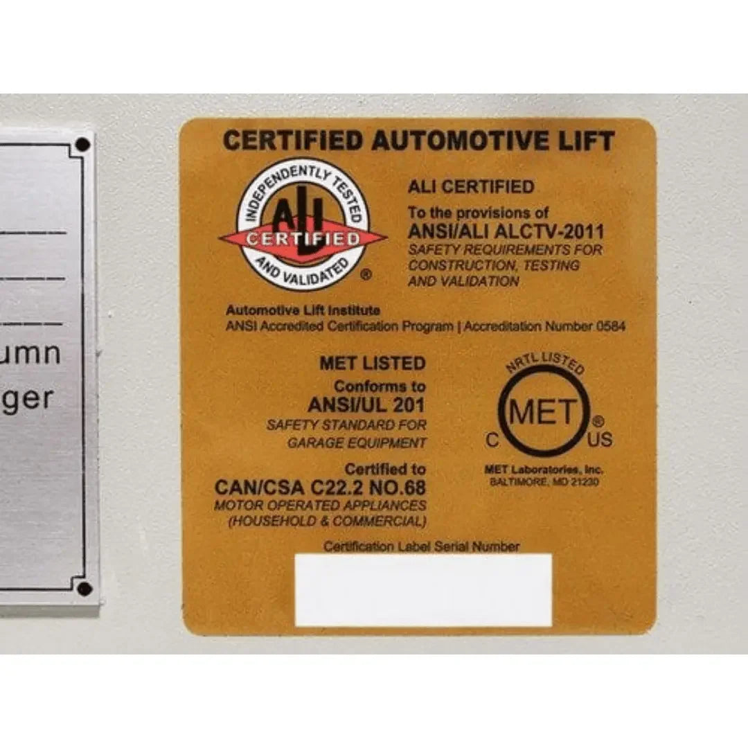 Atlas 66,000 LB. ALI Certified Battery Powered Mobile Column Lift System - Mechanic Super Store