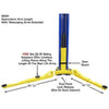 Atlas 9KOHX 9000 lb Overhead 2-Post Lift - Mechanic Super Store