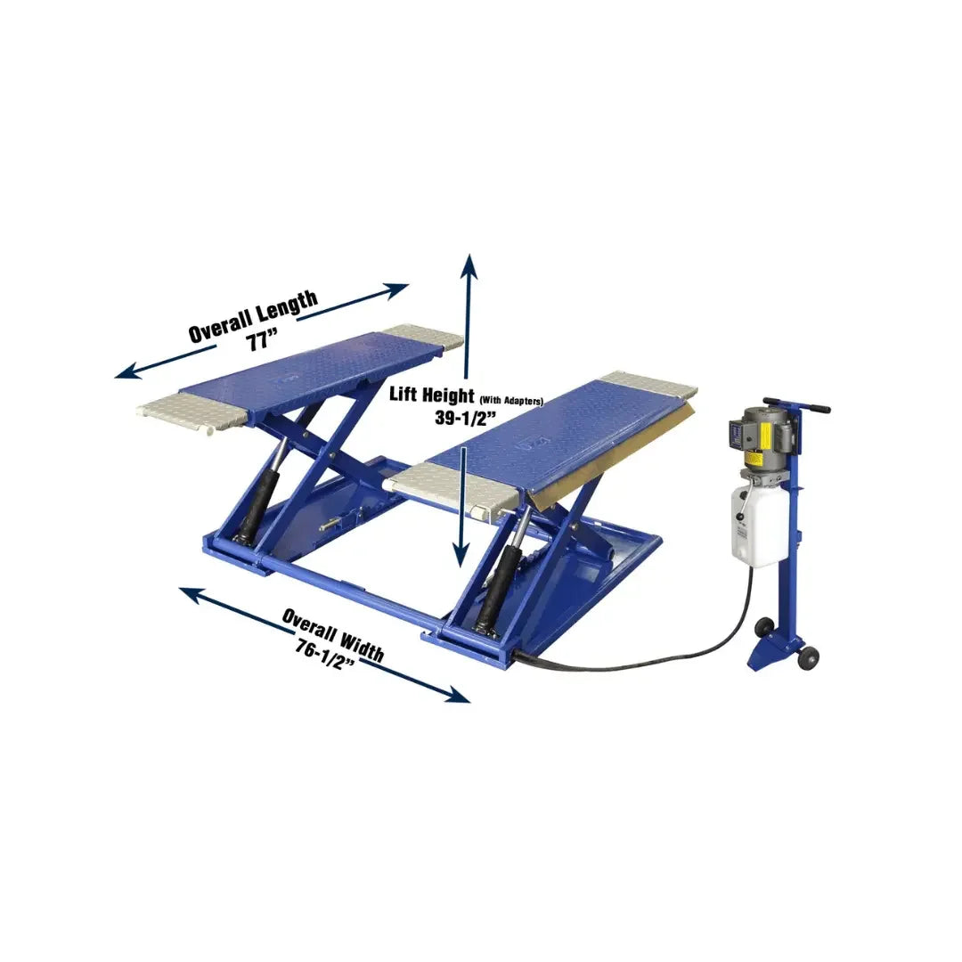 Tuxedo MR6K-38 6,000 LB Mid-Rise Portable Scissor Lift Tuxedo