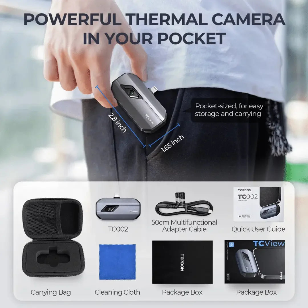 Topdon USA TC002 (iOS Devices) Portable Thermal Imaging Camera Topdon