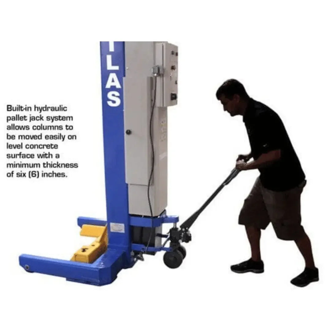 Atlas 74,000 LB. ALI Certified Battery Powered Mobile Column Lift System - Mechanic Super Store