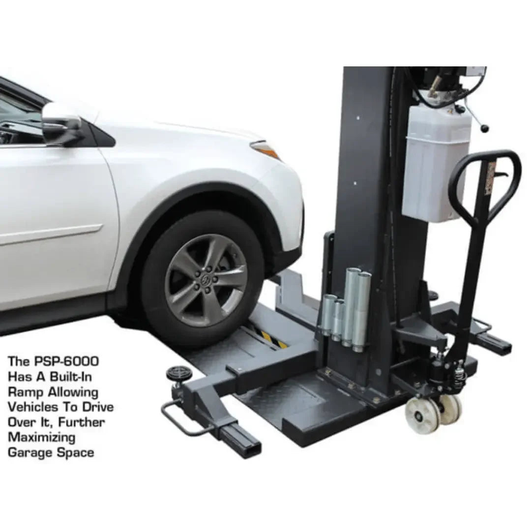 Atlas PSP-6000 6,000 lb Single Post Portable Car Lift - Mechanic Super Store