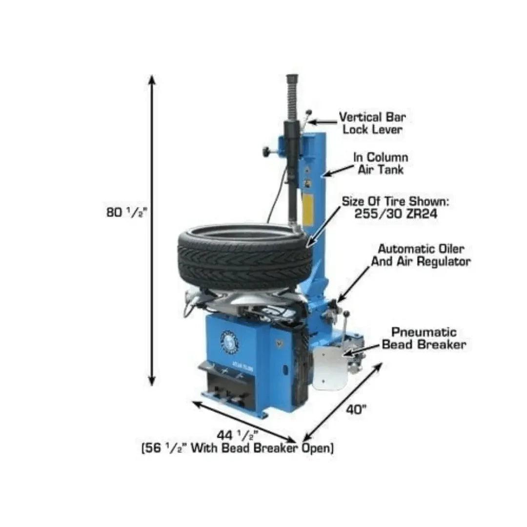 Atlas WB11 Wheel Balancer TC289 Motorcycle Tire Changer Combo - Mechanic Super Store