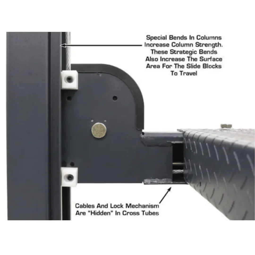 Atlas PREMIUM 408SL 4 Post Lift + RJ35 Sliding Jacks Combo Atlas