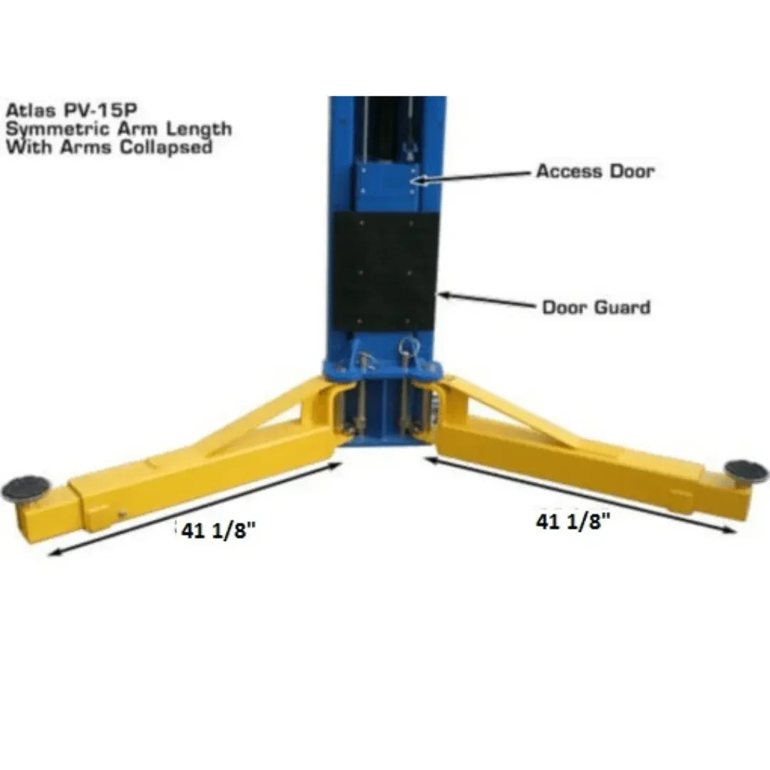 Atlas PV15PX 15,000 lb Overhead 2 Post Lift - Mechanic Super Store