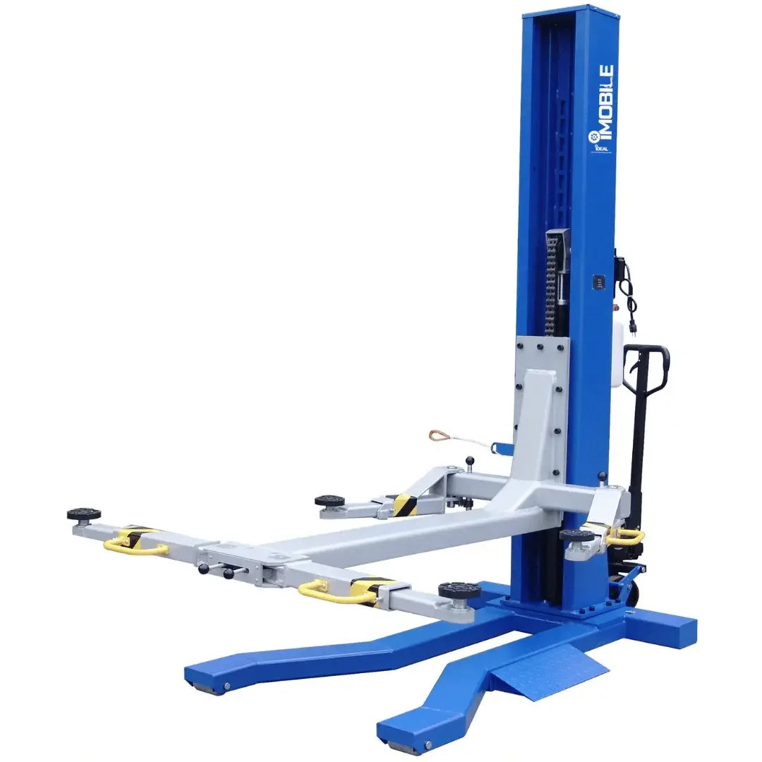 IDEAL iMobile MSC-6KLP 6,000 lb Low Profile Mobile Single Column Lift - Mechanic Super Store