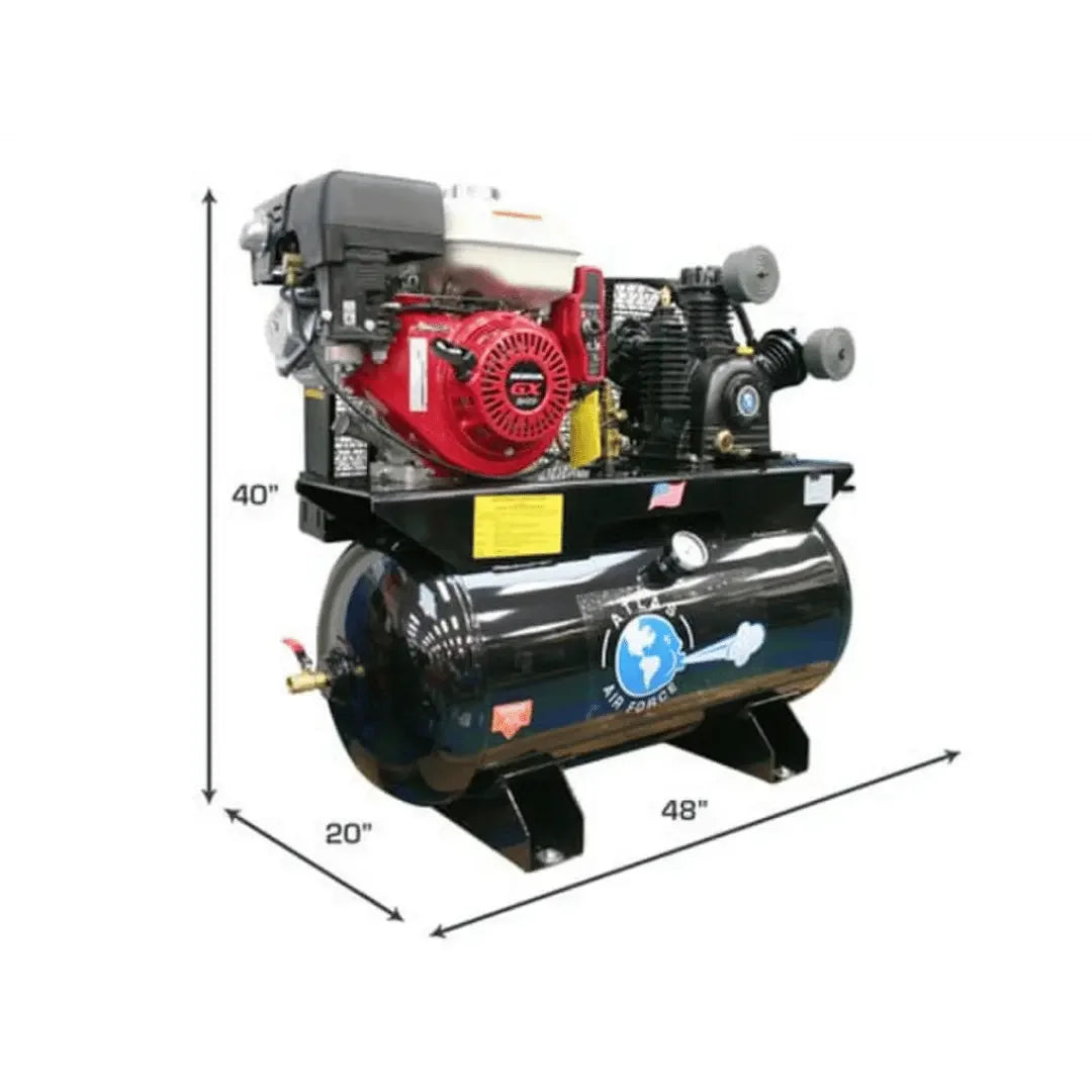 Atlas Air Force AF17G 8HP 30 Gallon Gas-Powered Air Compressor Atlas