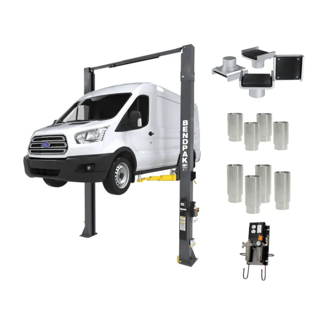 BendPak 10APX-181 Pro Series 10,000‐lb. Capacity 2 Post Car Lift ...