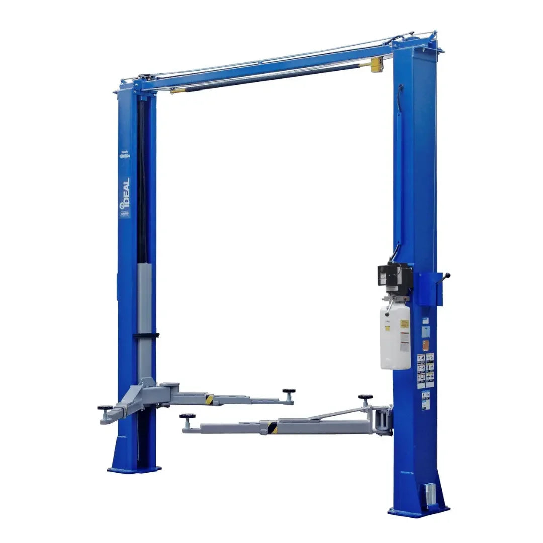 Ideal - TP10KAC-DX 10,000 lb 2 Post Clear Floor - Direct Drive - Bi-Symmetric - 3 Stage - Single Point ALI Certified W/PU - Mechanic Super Store