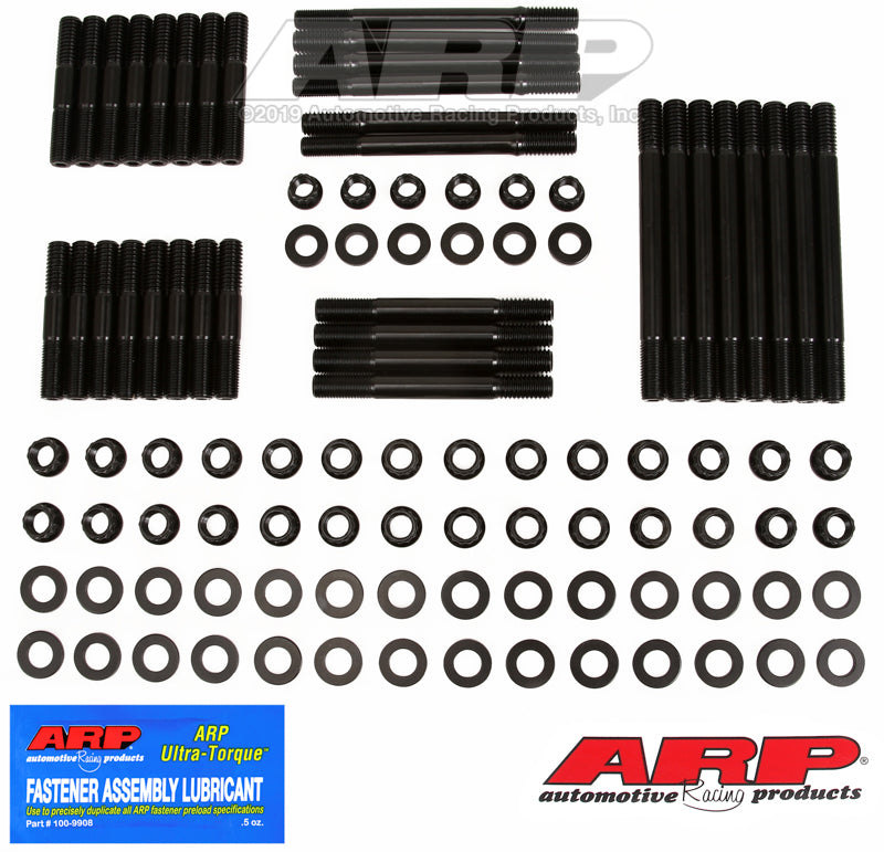 SB Chevy, w/Bowtie alum and cast block, head stud kit