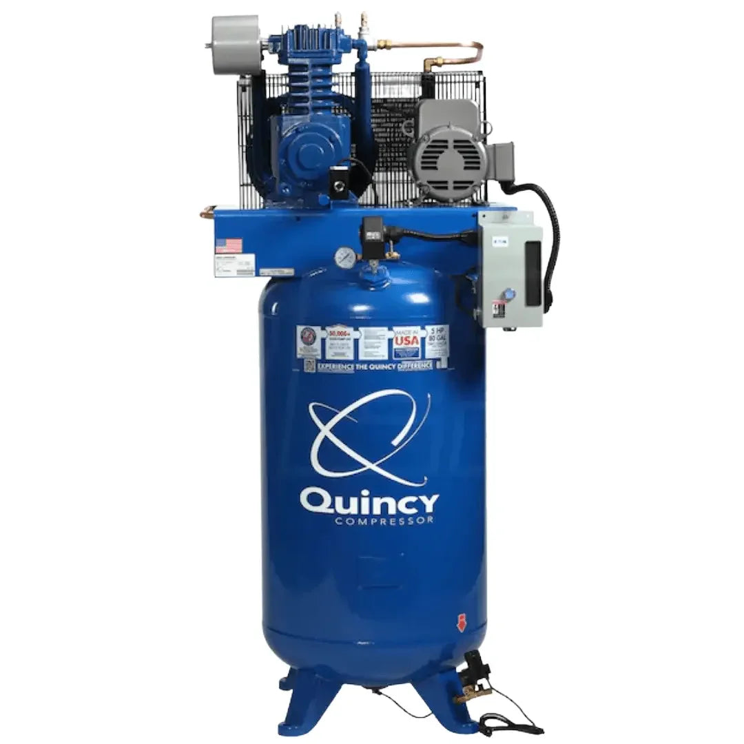 Quincy 253D80VCB23M QT MAX 5-HP 80-Gallon Two-Stage Air Compressor (230V 3-Phase)