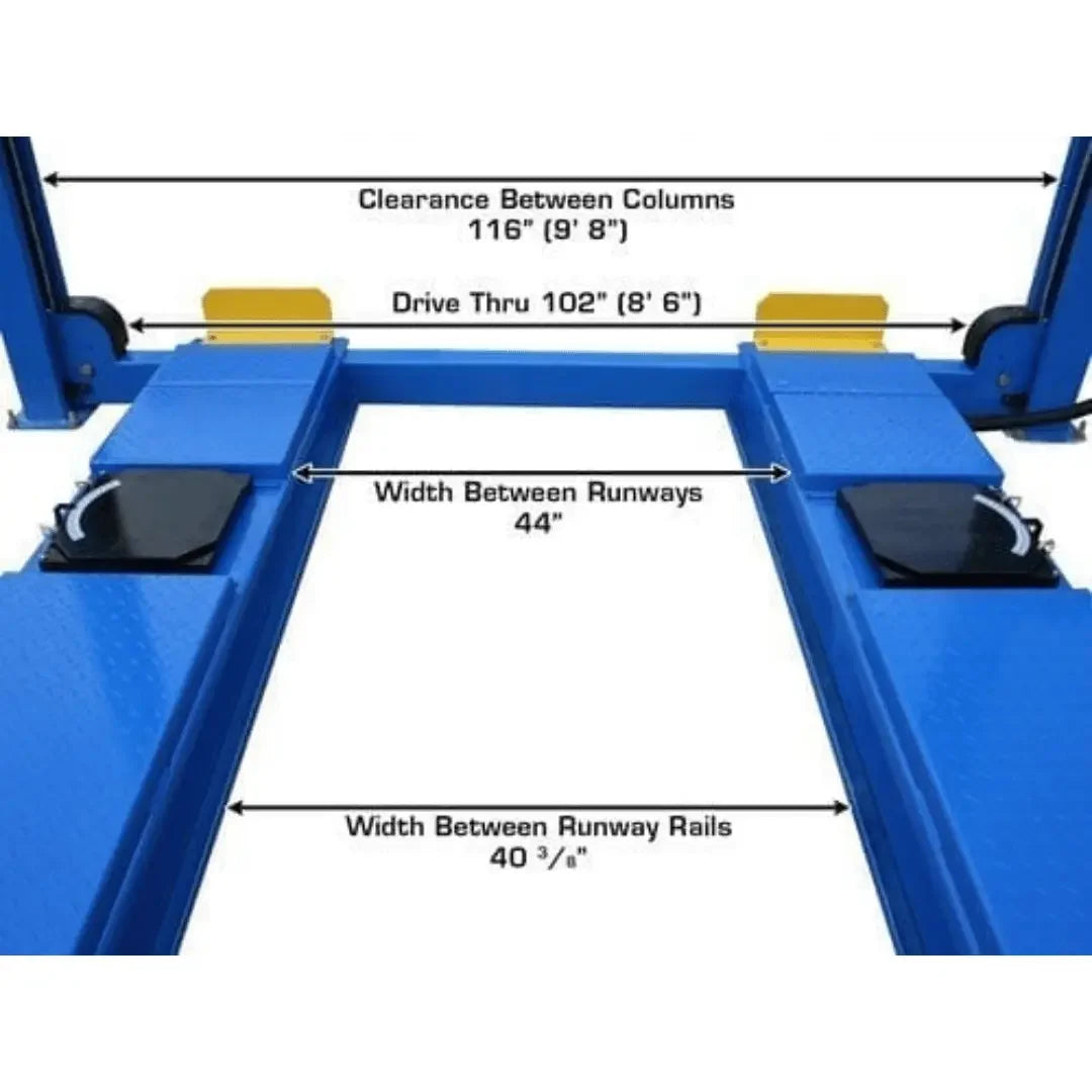 Atlas 414A Alignment Lift + RJ8 Rolling Jack Combo - Mechanic Super Store