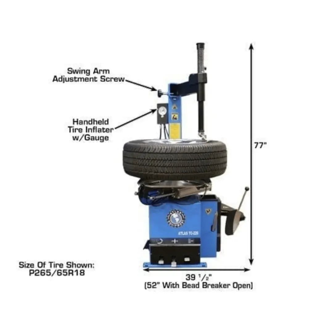 Atlas TC229 Tire Changer + WB41 Wheel Balancer Combo Package Atlas