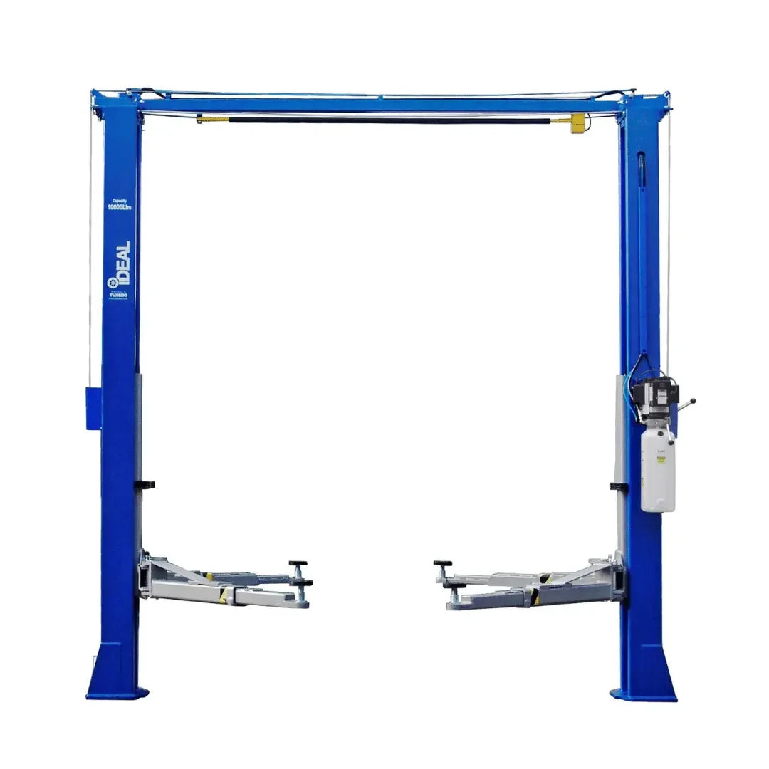 Ideal - TP10KAC-DX 10,000 lb 2 Post Clear Floor - Direct Drive - Bi-Symmetric - 3 Stage - Single Point ALI Certified W/PU - Mechanic Super Store