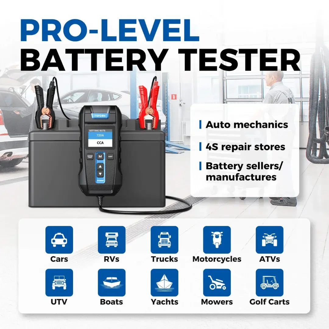 Topdon USA BT300P Battery Tester Topdon