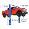 Atlas PRO-9D 9,000 lb Overhead 2-Post Lift - Mechanic Super Store