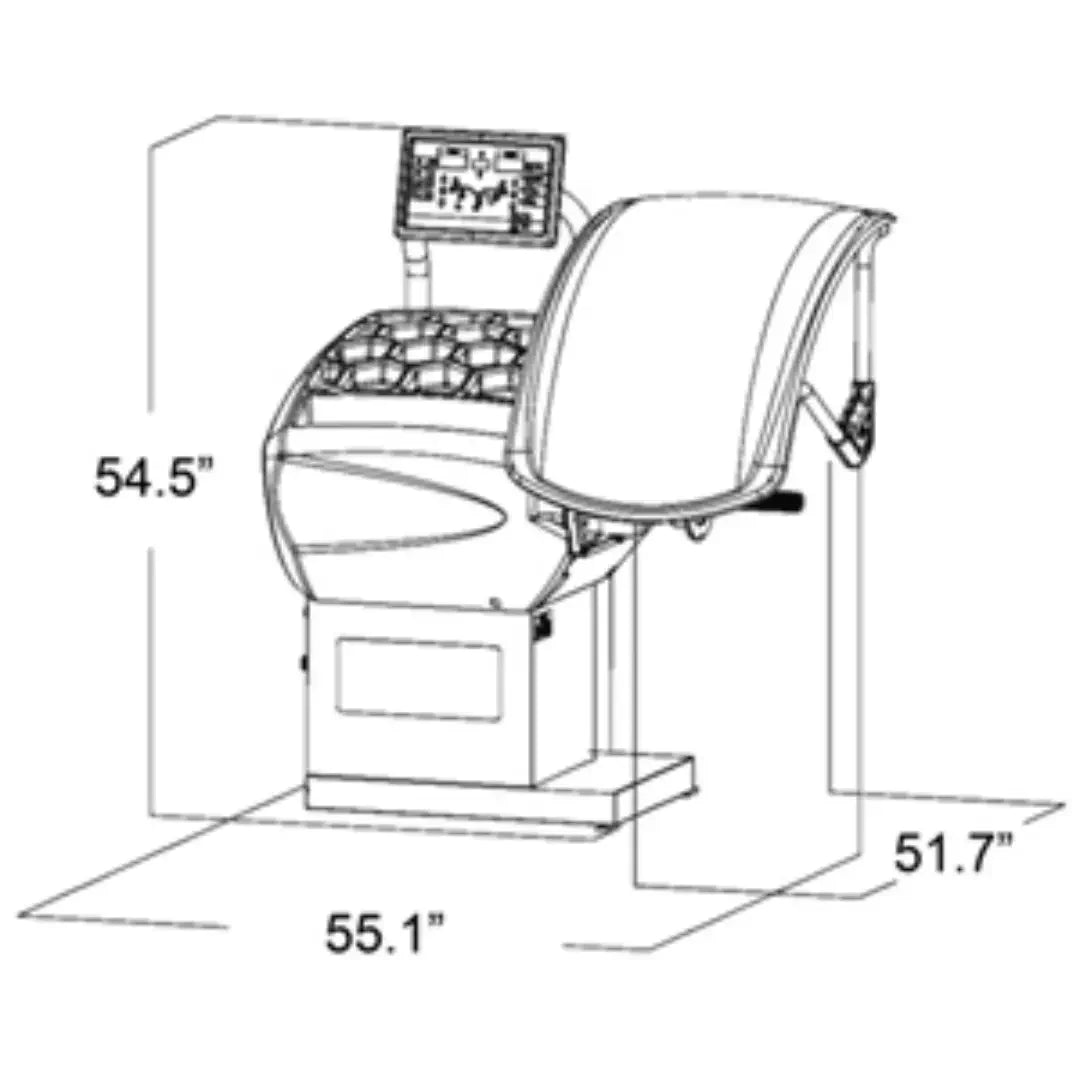 CEMB ER72TD Spotter Digital Wheel Balancer w/Manual Clamping CEMB