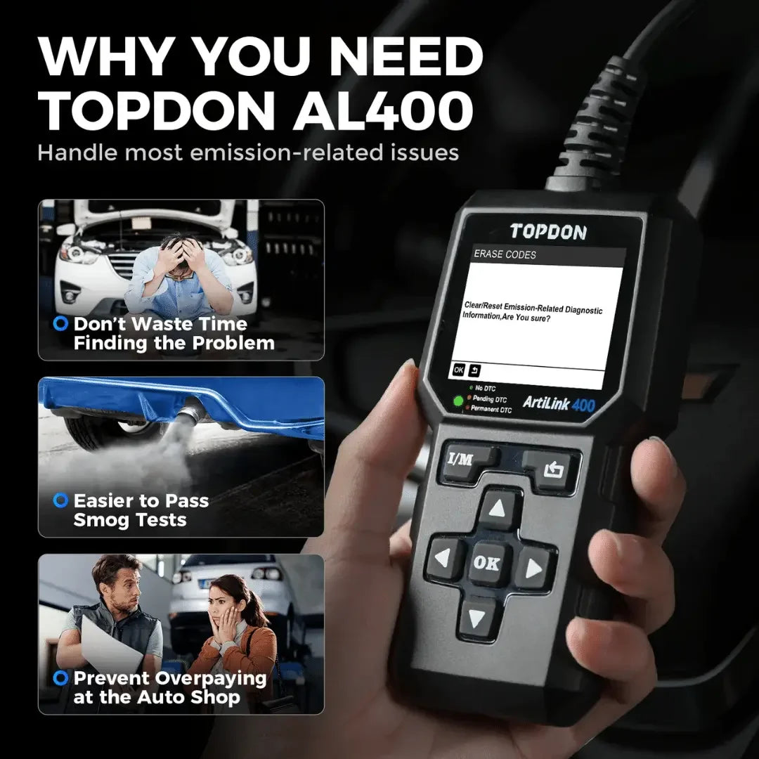Topdon USA ArtiLink400 OBDII Professional Car Scan Tool - Mechanic Super Store