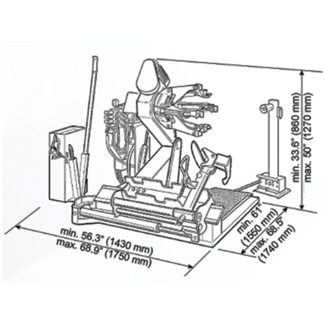 CEMB SM56T Truck, Bus Agriculture & Earth Moving Vehicles Tire Changer - Mechanic Super Store