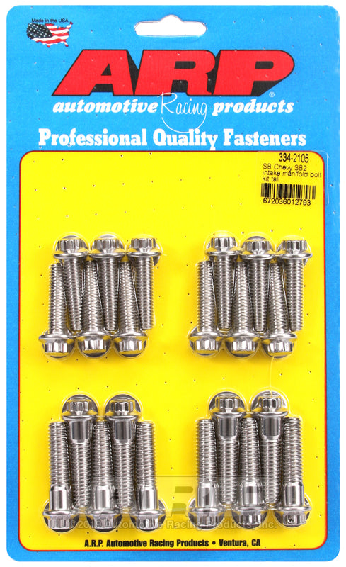 SB Chevy SB2 intake manifold bolt kit tall
