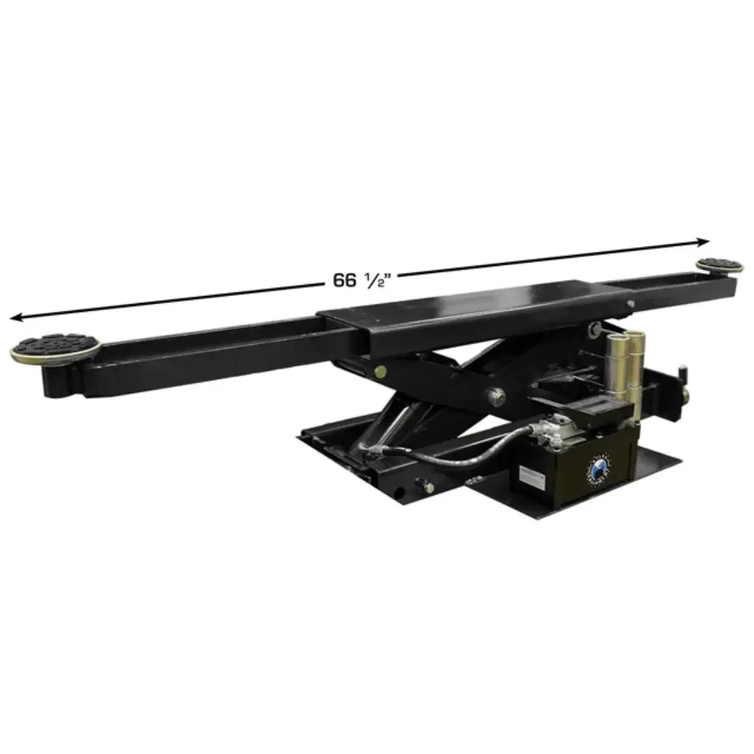 Atlas 414 14,000 lb Commercial 4-Post Lift + RJ8 Rolling Bridge Jacks Combo - Mechanic Super Store
