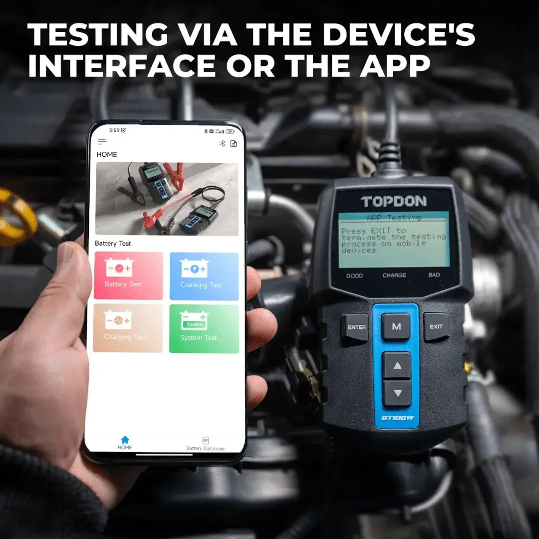 Topdon USA BT100W Battery Tester - Mechanic Super Store