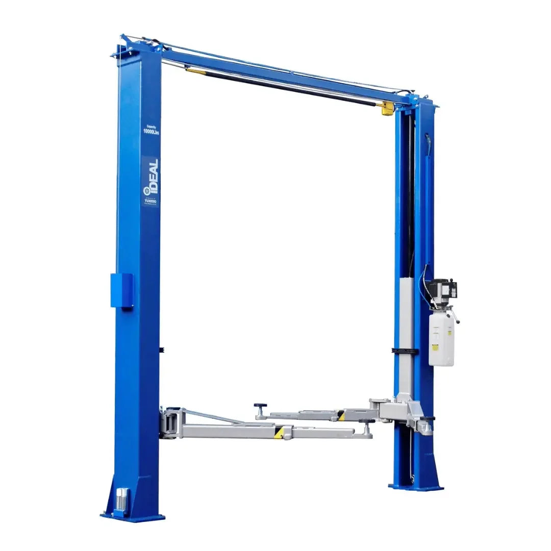 Ideal - TP10KAC-DX 10,000 lb 2 Post Clear Floor - Direct Drive - Bi-Symmetric - 3 Stage - Single Point ALI Certified W/PU - Mechanic Super Store
