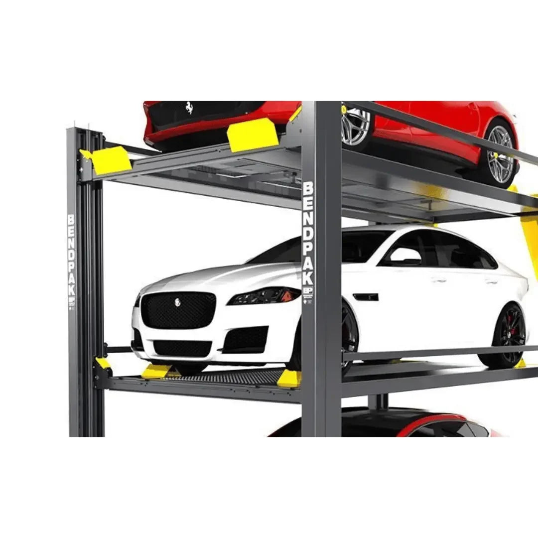 BendPak HD-973PX 9,000 and 7,000 Lb. Capacity Three-Level Parking Lift - Mechanic Super Store