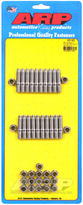 SB Mopar & Pontiac SS 12pt oil pan stud kit