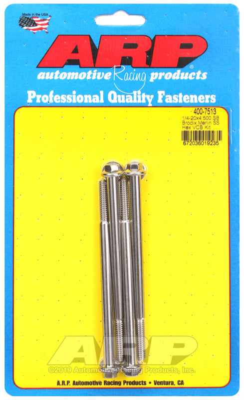Merlin block, Brodix head SB hex valve cover bolt kit