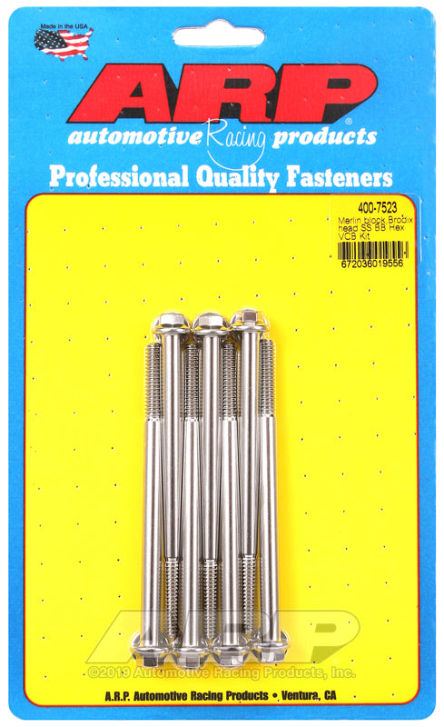 Merlin block, Brodix head BB hex valve cover bolt kit