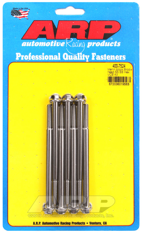 Merlin block, Brodix head BB hex valve cover bolt kit