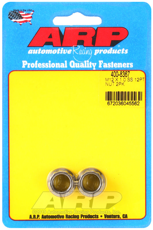 M12 X 1.00 (M14 wr) SS 12pt nut kit