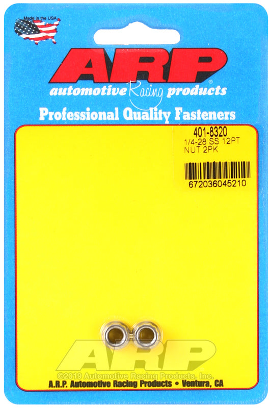 1/4-20 SS 12pt nut kit
