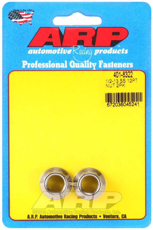 1/2-13 SS 12pt nut kit