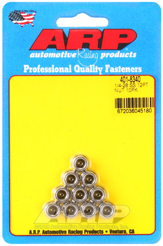 1/4-20 SS 12pt nut kit