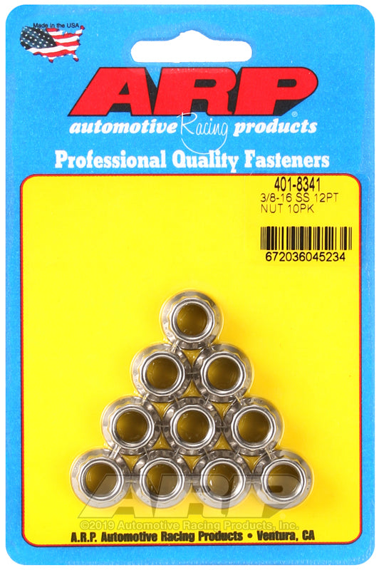 3/8-16 SS 12pt nut kit