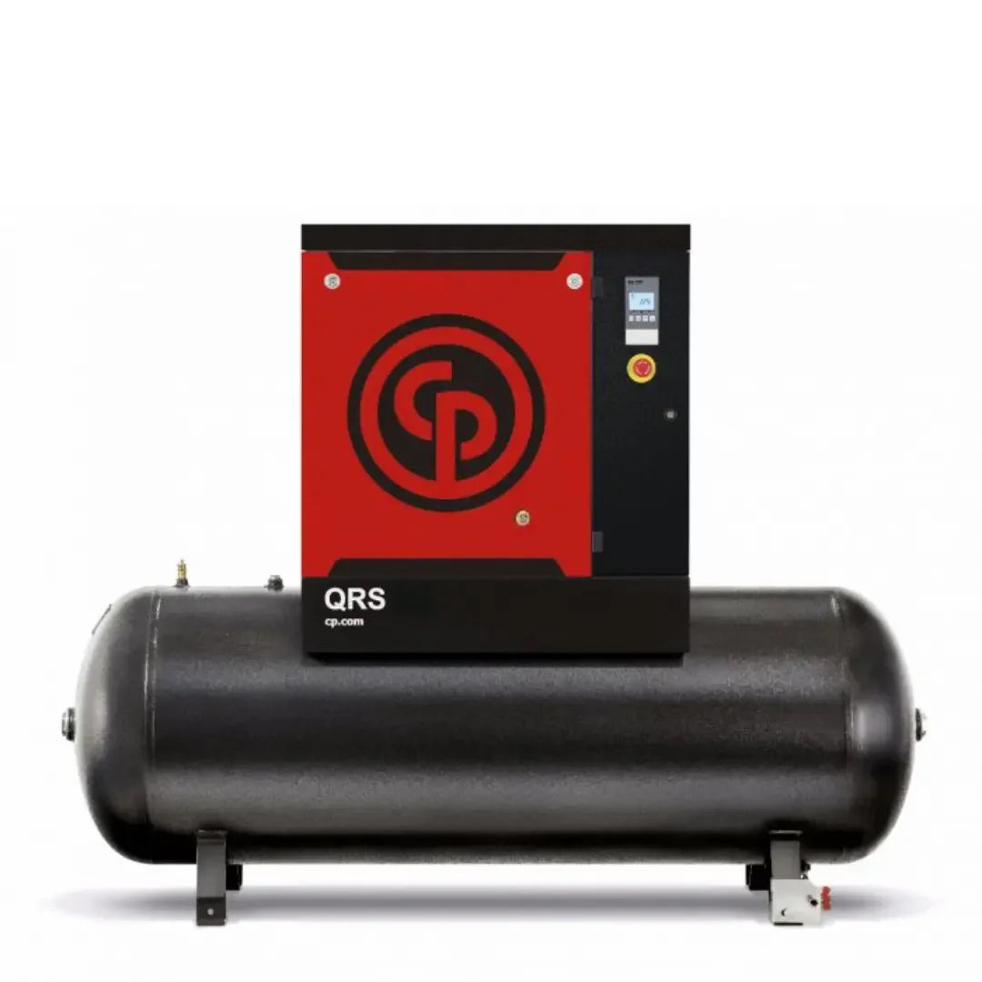 Chicago Pneumatic 15 HP Rotary Screw Air Compressor 54.9 CFM @ 125 PSI, 132 Gallon Tank 208-230/460-Volt, 3-Phase | QRS 15 HP TM - Mechanic Super Store