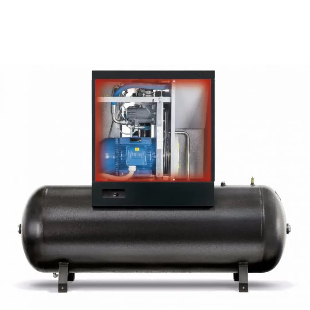 Chicago Pneumatic 15 HP Rotary Screw Air Compressor 54.9 CFM @ 125 PSI, 132 Gallon Tank 208-230/460-Volt, 3-Phase | QRS 15 HP TM - Mechanic Super Store