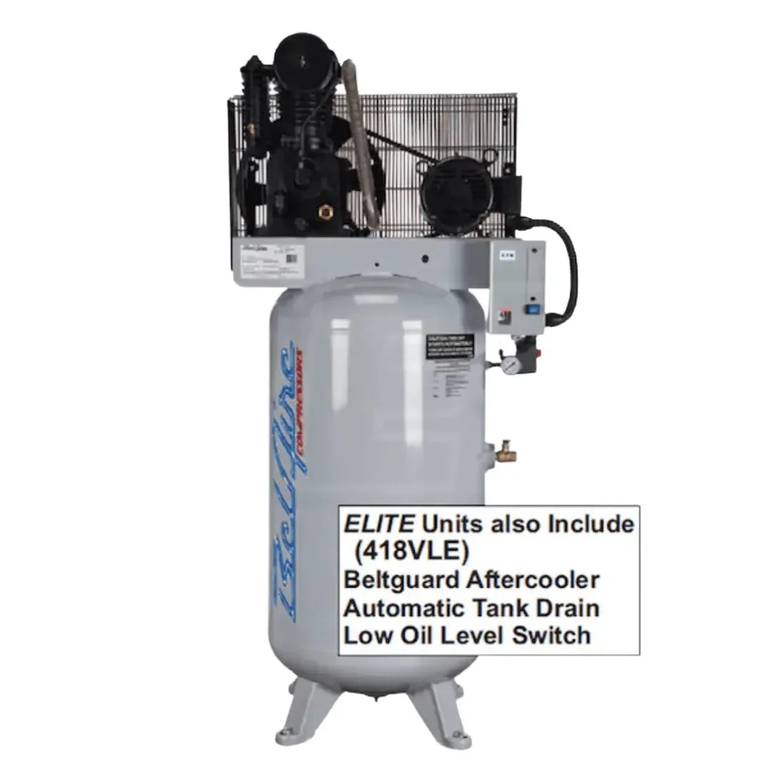 BelAire 418VLE Elite Iron Series 7.5-HP 80-Gallon Two-Stage Compressor - Mechanic Super Store