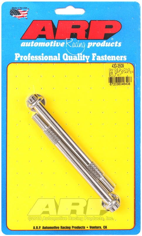 GM 3/8 X 4.660" 12pt SS starter bolt kit