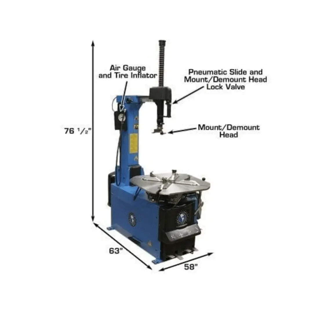 Atlas TC755 Tilt-Back Rim-Clamp Tire Changer with Beadblaster Atlas