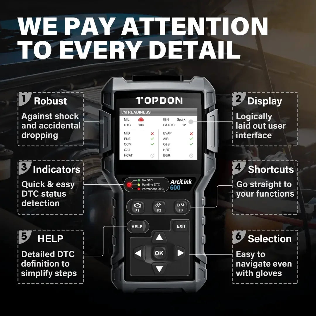 Topdon USA ArtiLink600 Automotive Computer Scan Tool Topdon