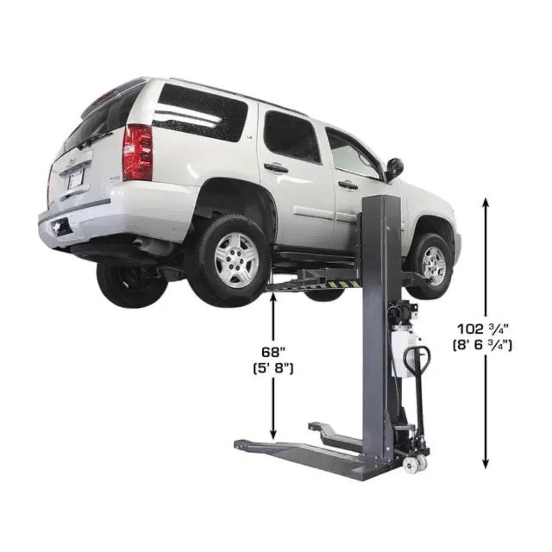 Atlas PSP-6000 6,000 lb Single Post Portable Car Lift - Mechanic Super Store